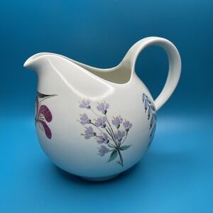 Vintage Hallcraft Hall by Eva Zeisel Pitcher Jug Midcentury Bouquet MCM 50s